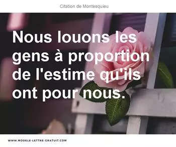 Citations Montesquieu
