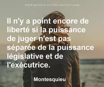 Citation de Montesquieu