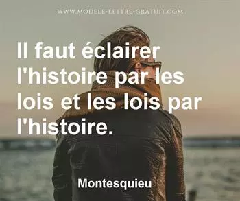 Citation de Montesquieu