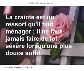 Citations Montesquieu