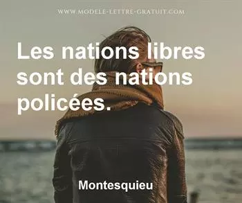 Citation de Montesquieu