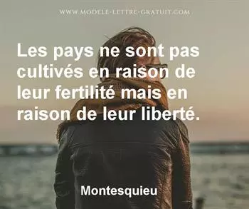 Citation de Montesquieu