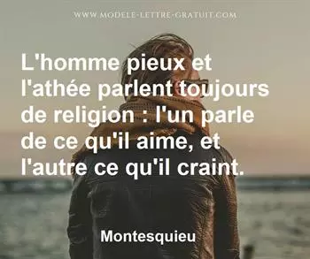 Citation de Montesquieu