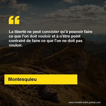 Citation de Montesquieu