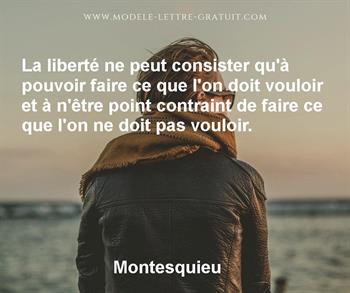 Citation de Montesquieu