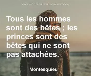 Citation de Montesquieu