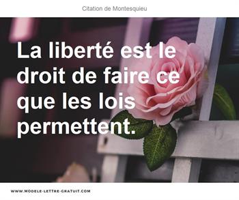Citations Montesquieu