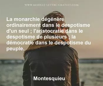 Citation de Montesquieu