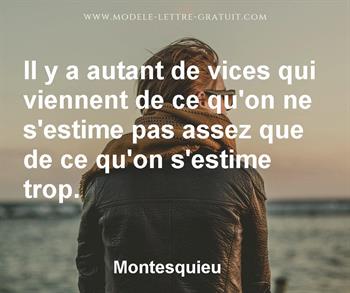 Citation de Montesquieu