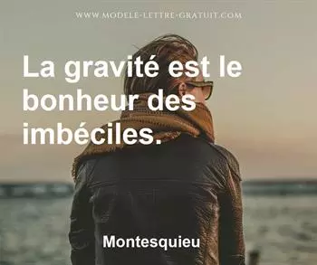 Citation de Montesquieu