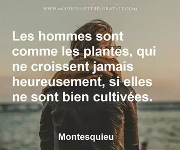 Citation de Montesquieu