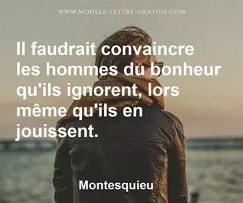 Citation de Montesquieu