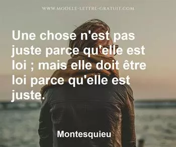 Citation de Montesquieu