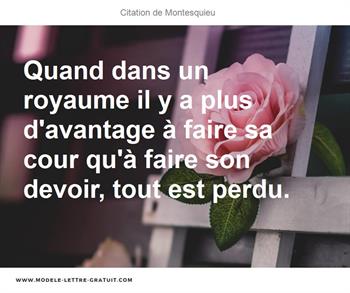 Citations Montesquieu