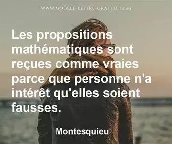 Citation de Montesquieu