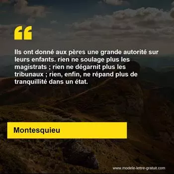 Citation Montesquieu