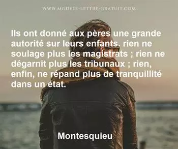 Citation de Montesquieu
