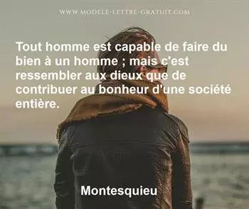 Citation de Montesquieu