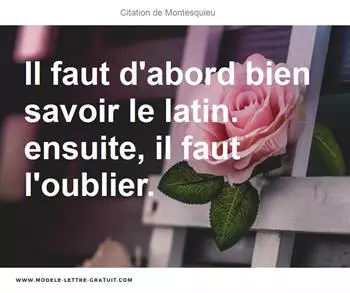 Citations Montesquieu
