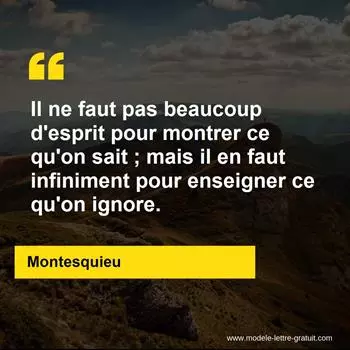 Citation Montesquieu