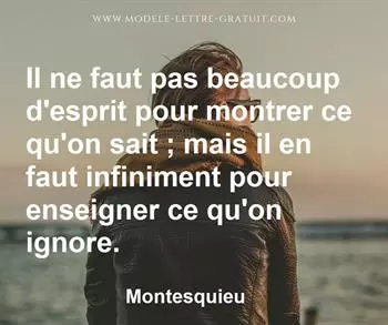 Citation de Montesquieu