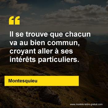 Citation de Montesquieu