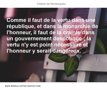 Citations Montesquieu