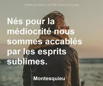 Citation de Montesquieu