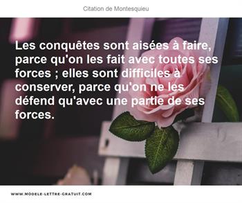 Citations Montesquieu