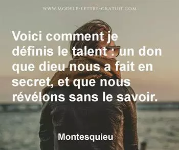 Citation de Montesquieu