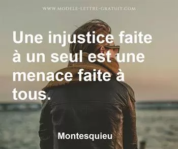 Citation de Montesquieu