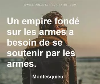 Citation de Montesquieu