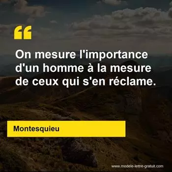 Citation Montesquieu