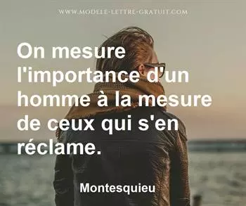 Citation de Montesquieu