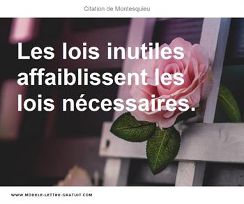 Citations Montesquieu