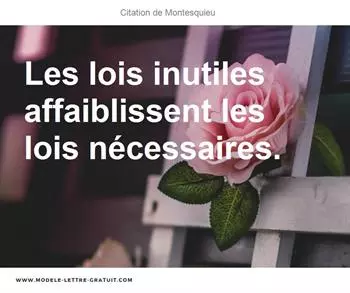 Citations Montesquieu