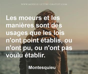 Citation de Montesquieu