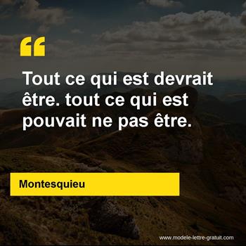 Citation de Montesquieu