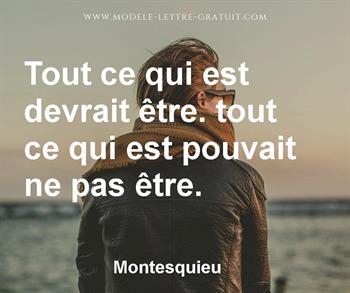 Citation de Montesquieu