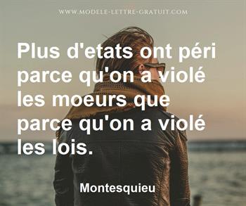 Citation de Montesquieu