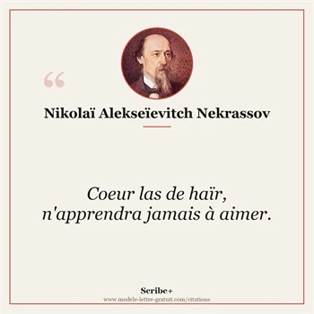 Citation Nikolaï Alekseïevitch Nekrassov