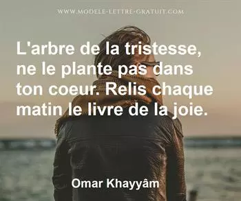 Citation de Omar Khayyâm