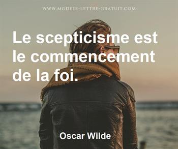 Citation de Oscar Wilde