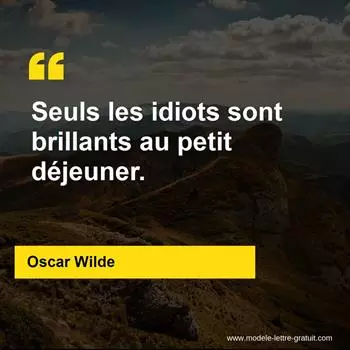 Citation Oscar Wilde