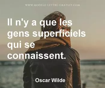 Citation de Oscar Wilde