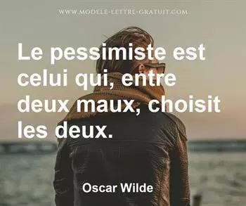 Citation de Oscar Wilde