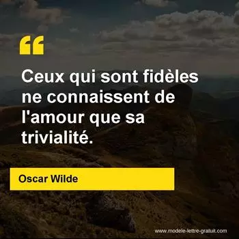 Citation Oscar Wilde