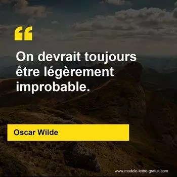 Citation Oscar Wilde