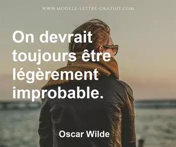 Citation de Oscar Wilde