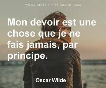 Citation de Oscar Wilde